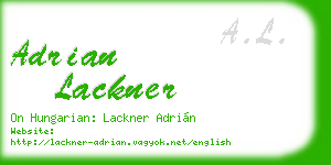 adrian lackner business card